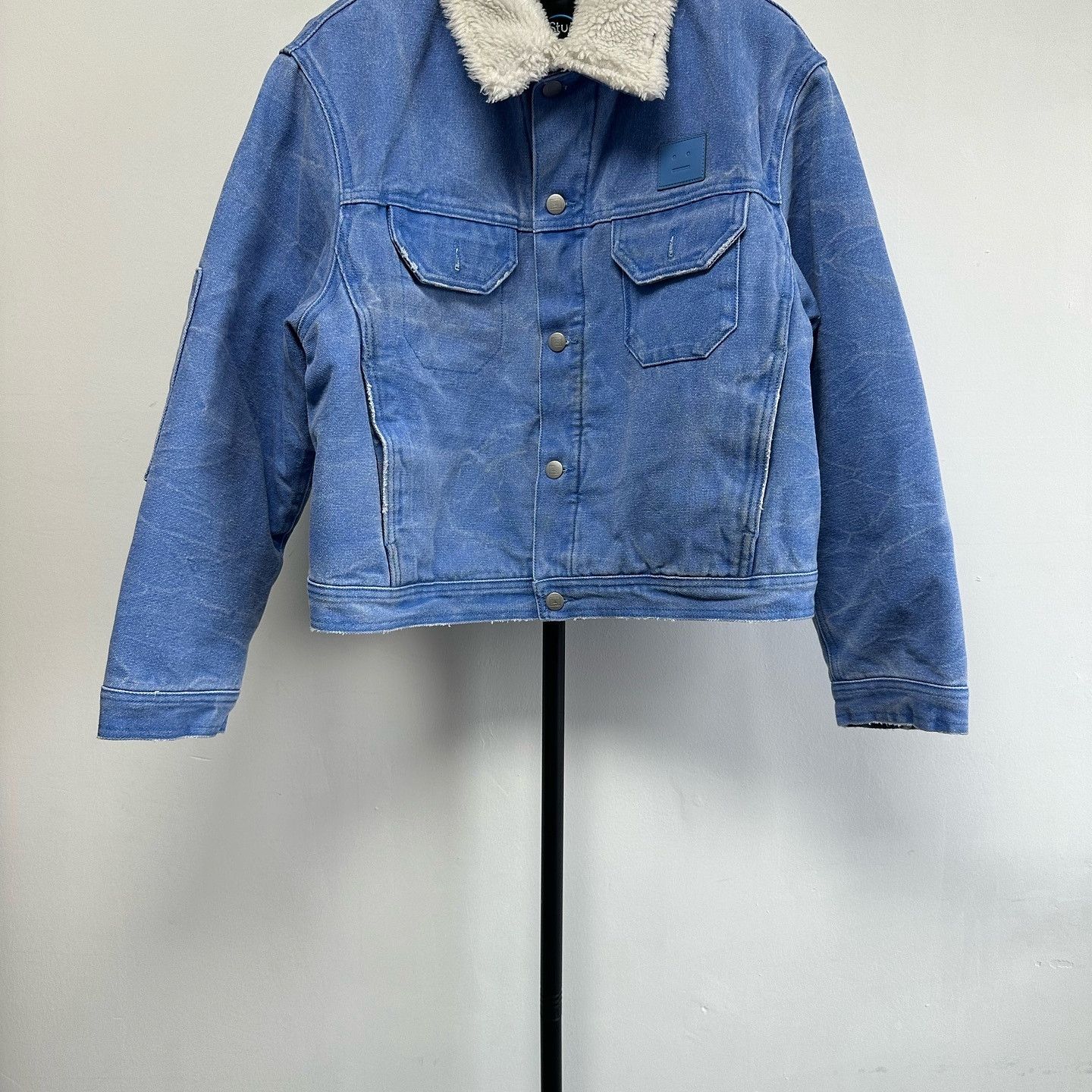 Acne Studios Acne Studios Sherpa Collar Denim Jacket Size XS Size US XS / EU 42 / 0 - 6 Thumbnail