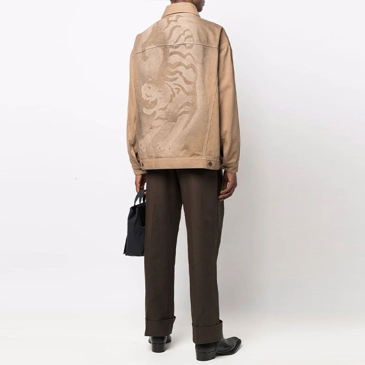 Acne Studios Acne Studios Tiger Print Denim Jacket Size S Size US S / EU 44-46 / 1 - 9 Thumbnail