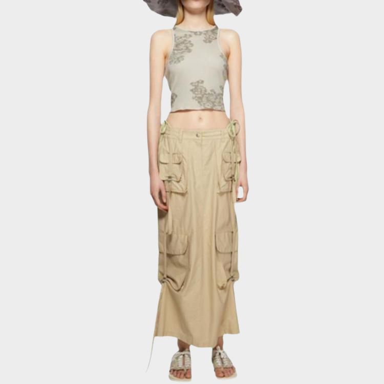 Acne Studios Acne Studios Beige Cargo Maxi Skirt Size 34 Size 24" / US 00 / IT 34 - 6 Thumbnail