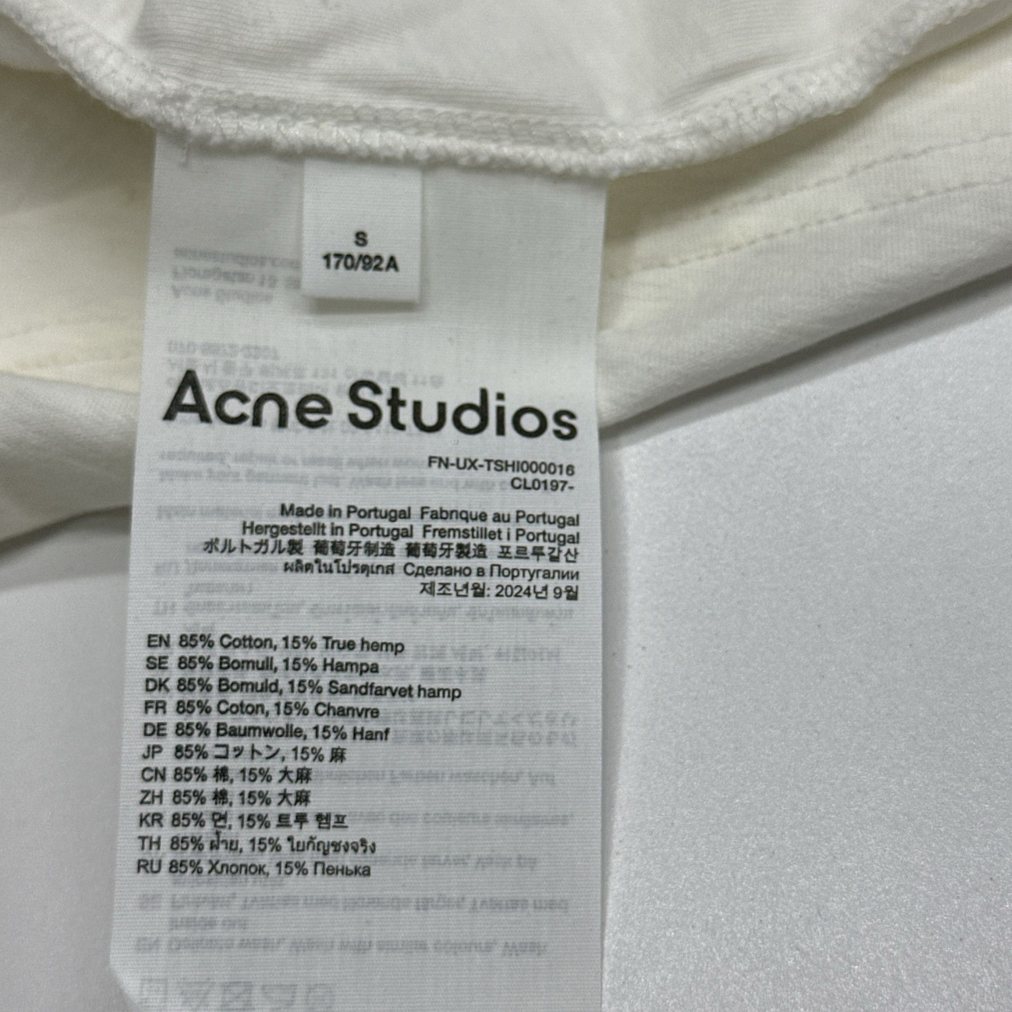 Acne Studios Acne Studios Stockholm 1996 Logo Long Sleeve T-Shirt Size S Size US S / EU 44-46 / 1 - 4 Thumbnail
