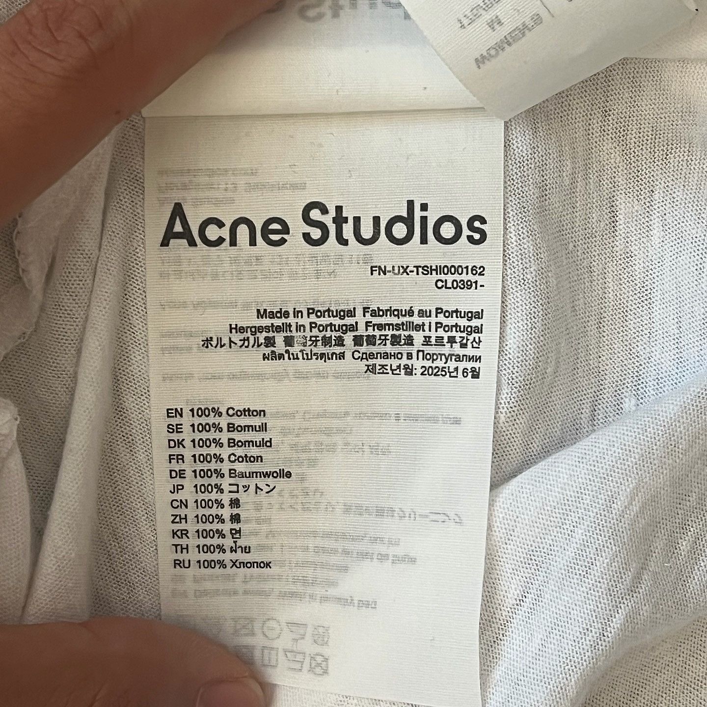 Acne Studios Acne Studios Logo Graphic T-Shirt Size M Size US M / EU 48-50 / 2 - 5 Thumbnail