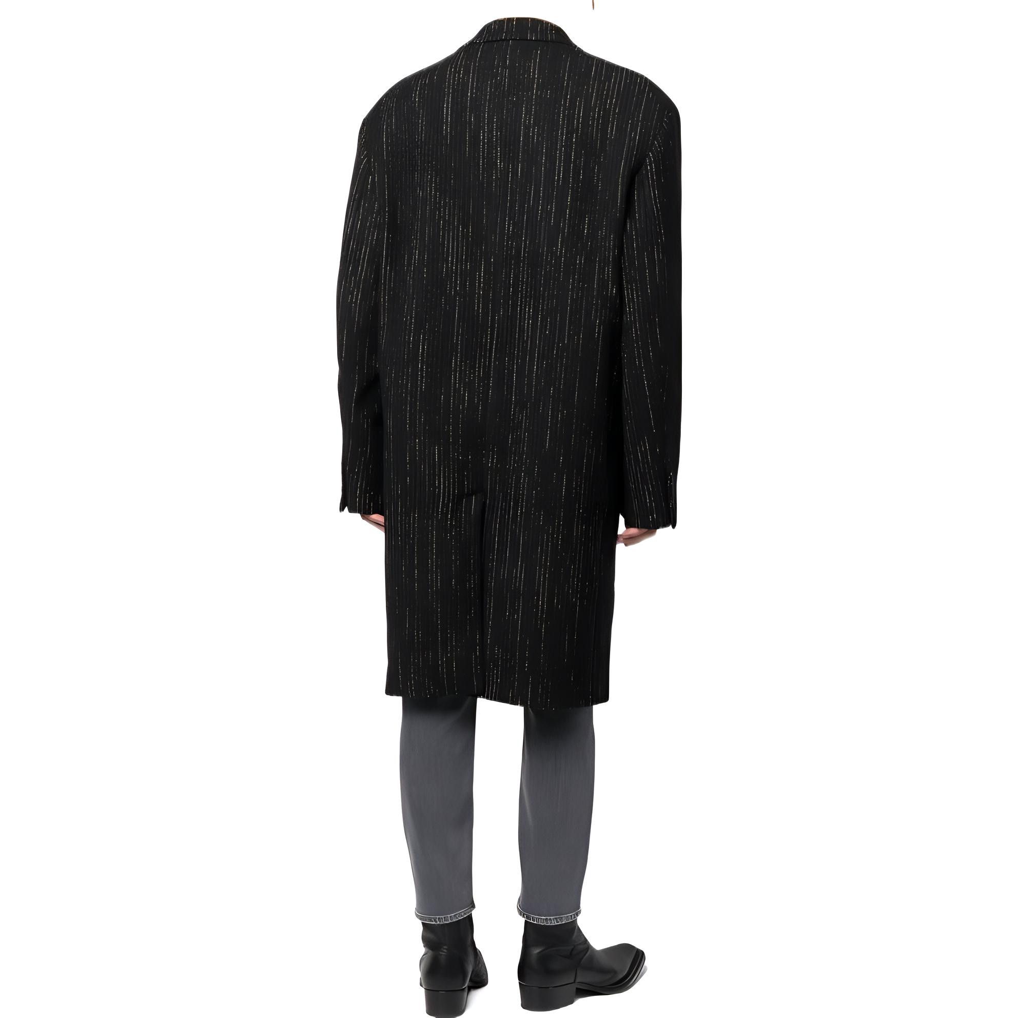 Acne Studios Acne Studios Pinstripe Wool Blend Coat Size M Size US M / EU 48-50 / 2 - 8 Thumbnail