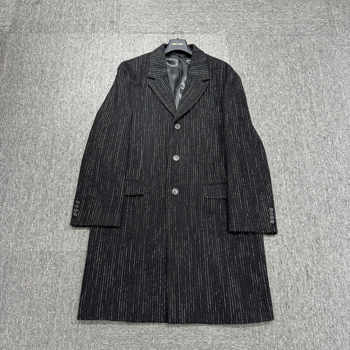 Acne Studios Acne Studios Pinstripe Wool Blend Coat Size M Size US M / EU 48-50 / 2 - 6 Thumbnail