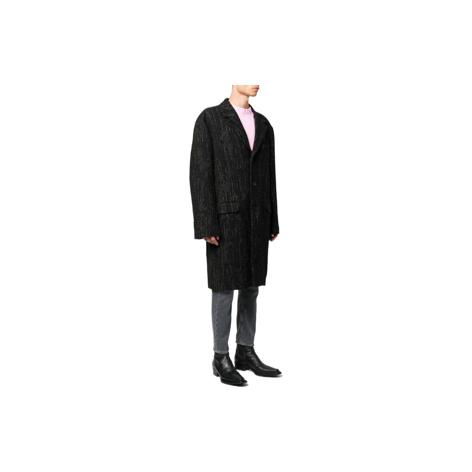 Acne Studios Acne Studios Pinstripe Wool Blend Coat Size M Size US M / EU 48-50 / 2 - 9 Thumbnail