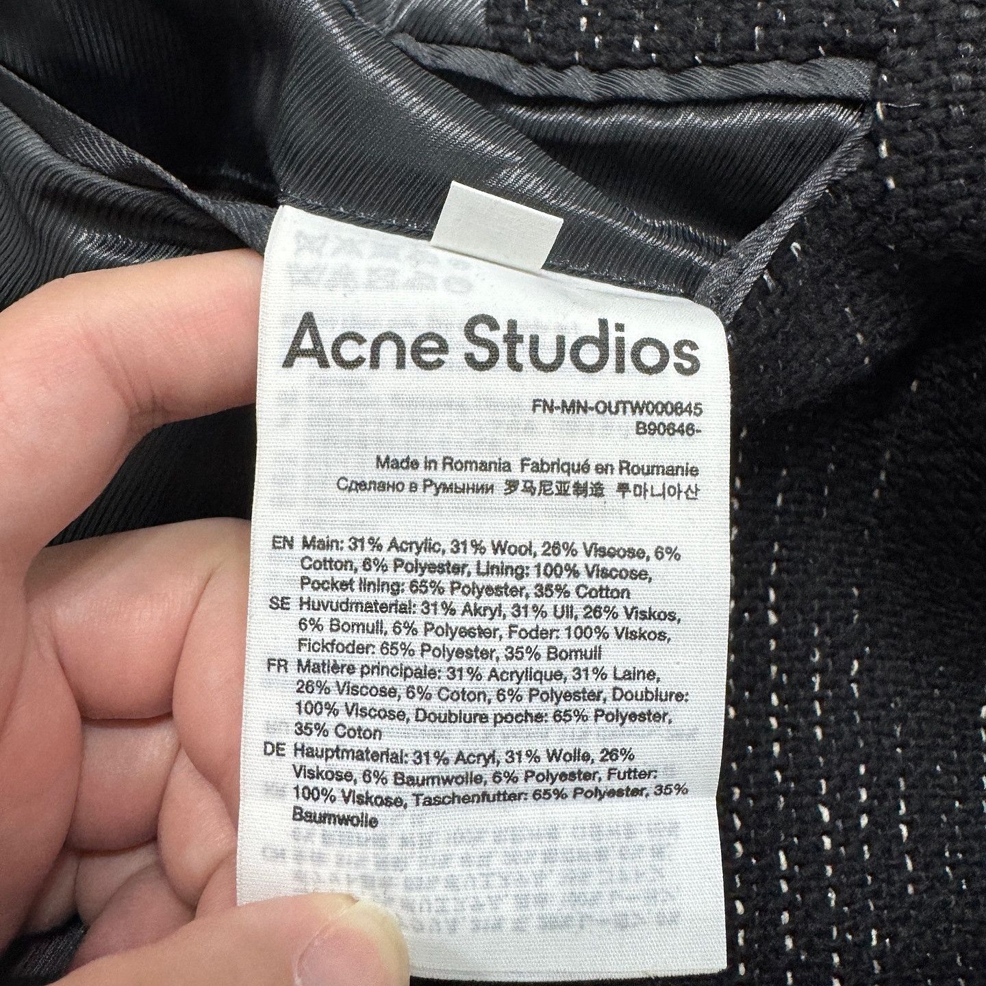 Acne Studios Acne Studios Pinstripe Wool Blend Coat Size M Size US M / EU 48-50 / 2 - 4 Thumbnail