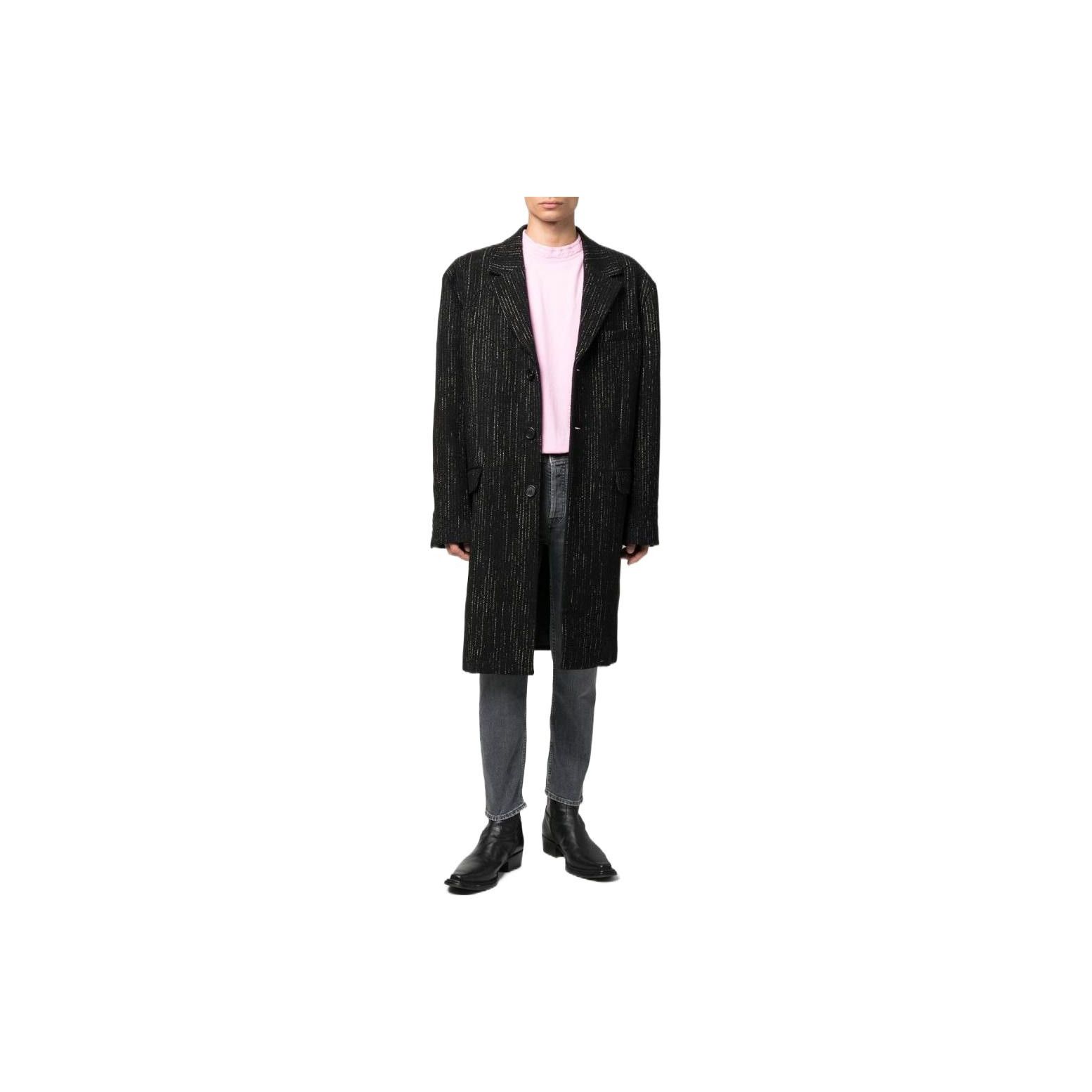 Acne Studios Acne Studios Pinstripe Wool Blend Coat Size M Size US M / EU 48-50 / 2 - 7 Thumbnail