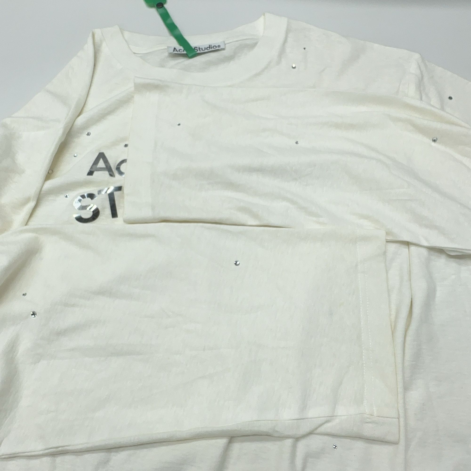 Acne Studios Acne Studios 1996 Rhinestone Long Sleeve T-Shirt Size S Size US S / EU 44-46 / 1 - 12 Thumbnail