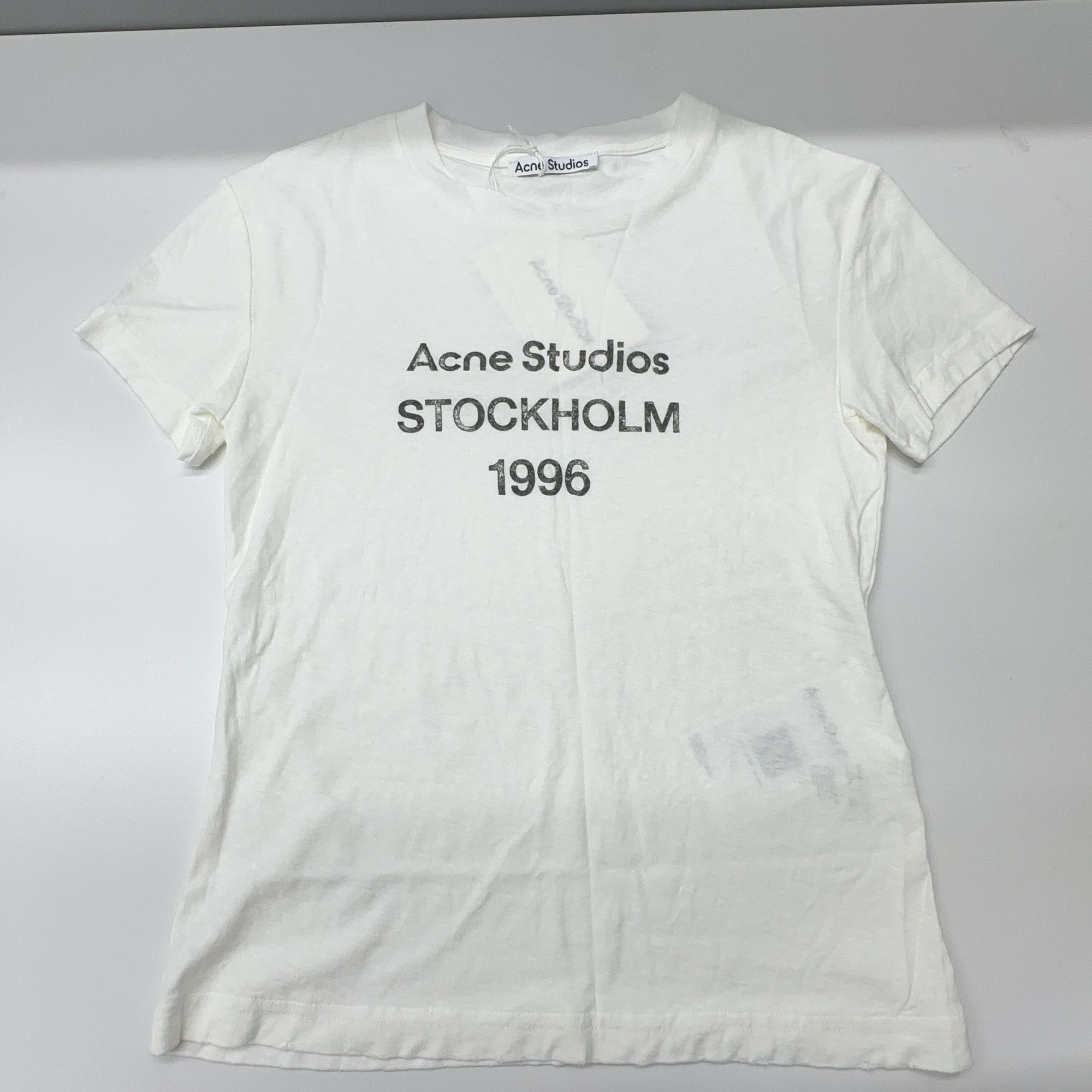 Acne Studios Acne Studios 1996 Logo Print T-Shirt US XXS Size US XXS / EU 40 - 12 Thumbnail
