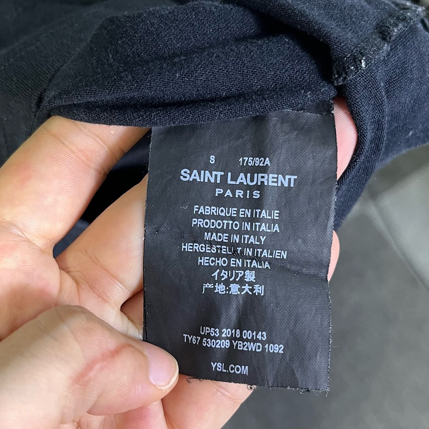 Saint Laurent Paris Saint Laurent Heart Graphic Short Sleeve T-Shirt Size S Size US S / EU 44-46 / 1 - 4 Thumbnail
