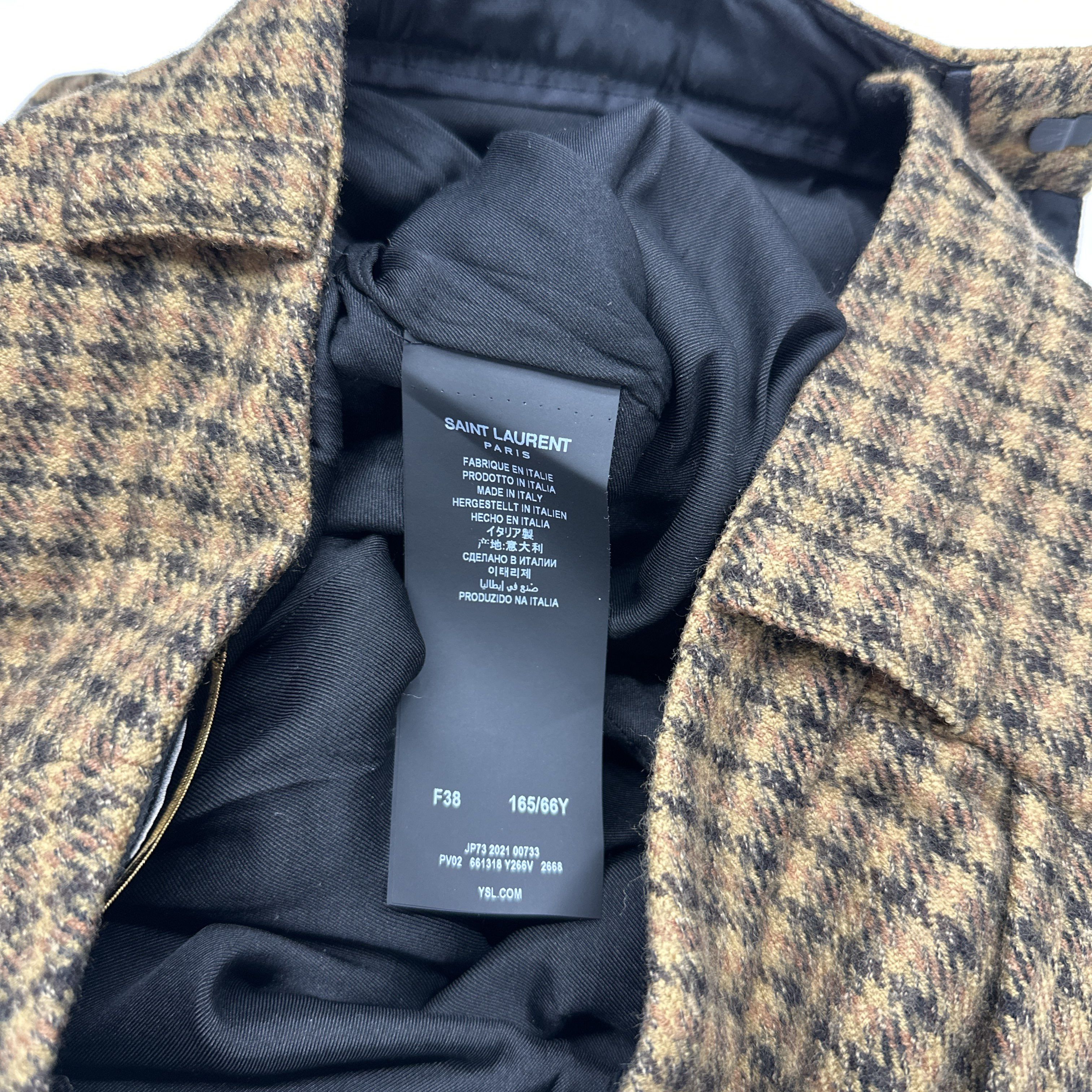 Saint Laurent Paris Saint Laurent Plaid Wool Bermuda Shorts F38 Size 27" / US 4 / IT 40 - 4 Thumbnail