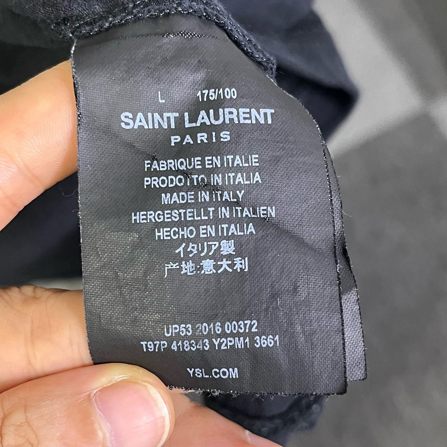 Saint Laurent Paris Saint Laurent Baby Print T-Shirt Size L Size US L / EU 52-54 / 3 - 4 Thumbnail