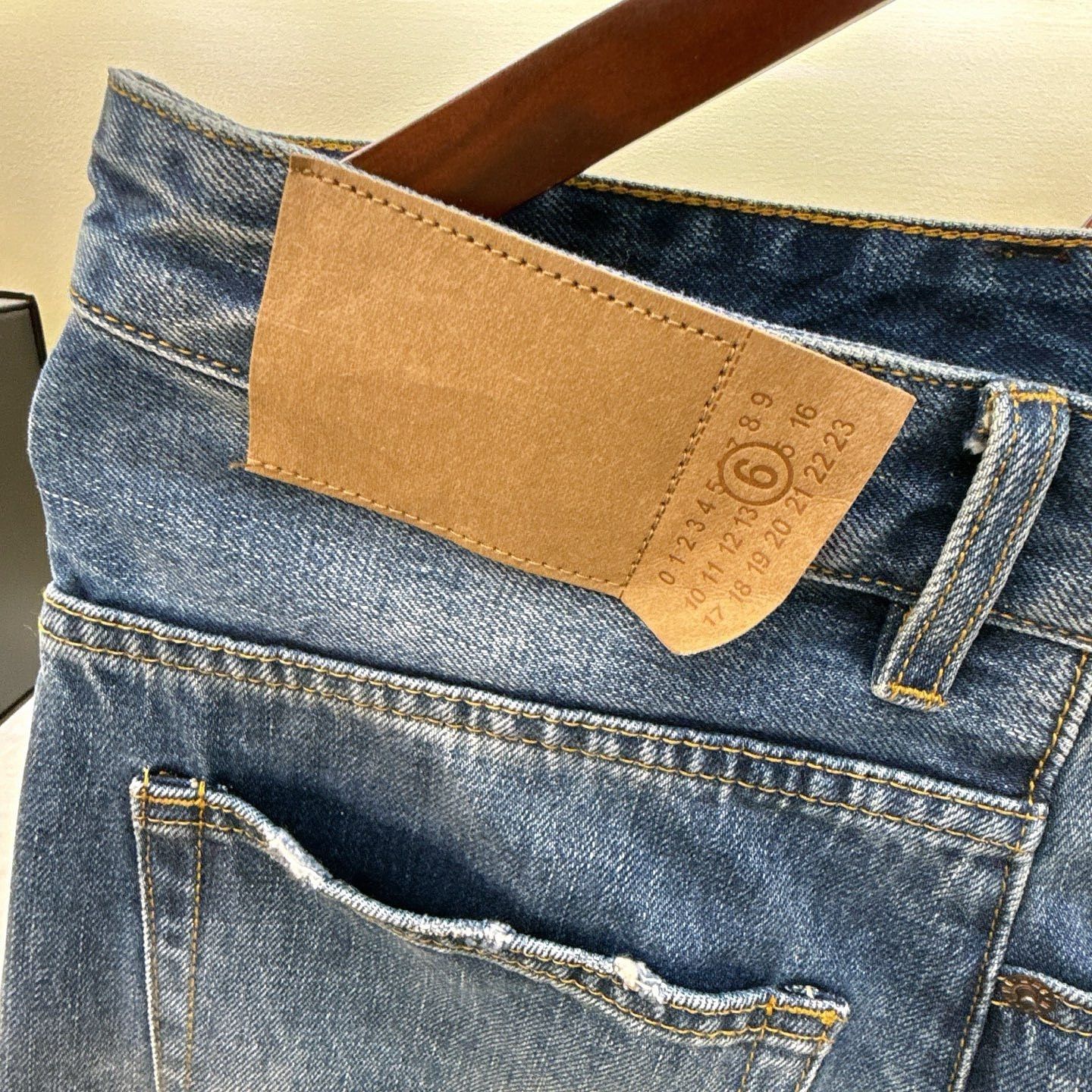 MM6 MM6 Maison Margiela Distressed Denim Jeans Size M Size US 32 / EU 48 - 5 Thumbnail