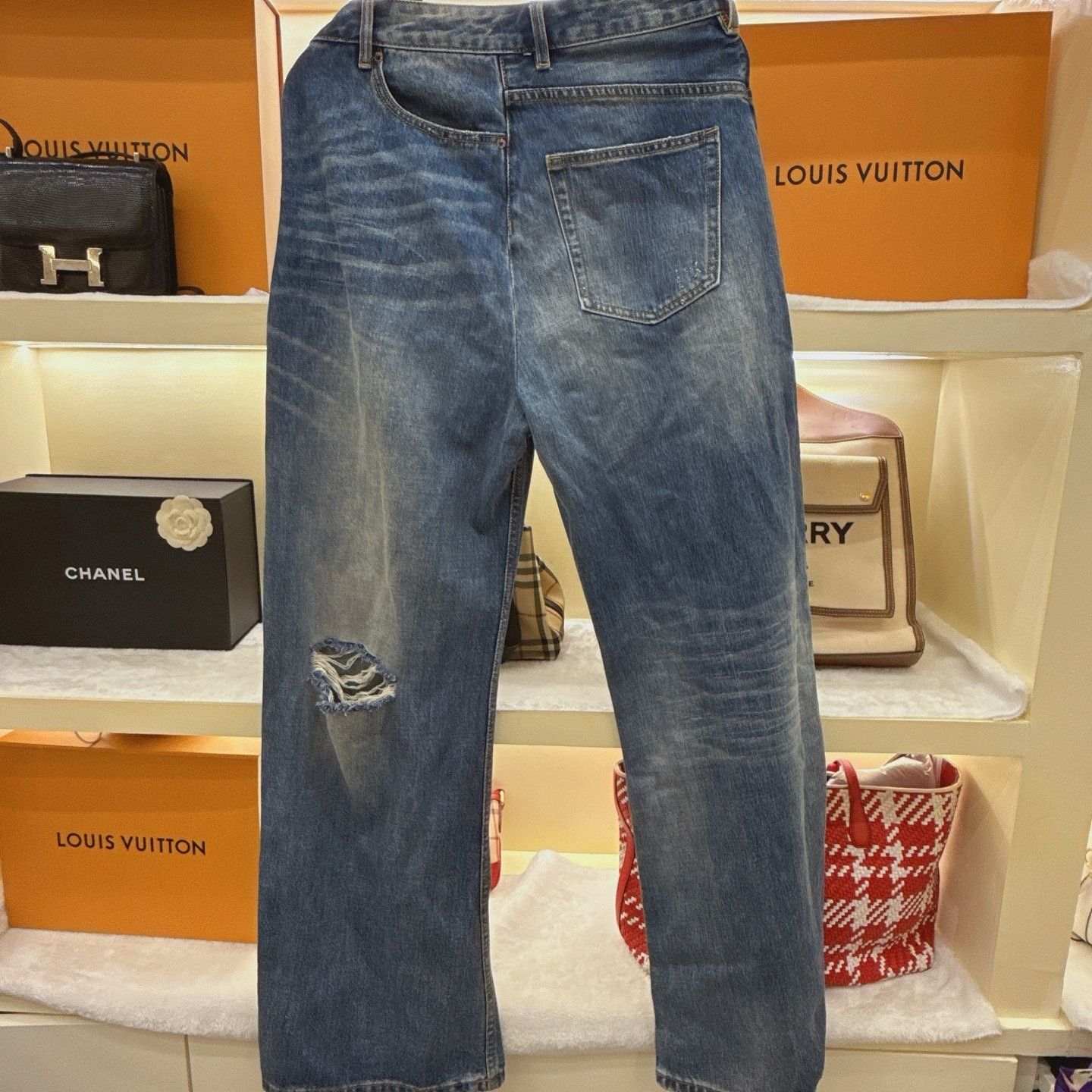 MM6 MM6 Maison Margiela Distressed Denim Jeans Size M Size US 32 / EU 48 - 2 Thumbnail