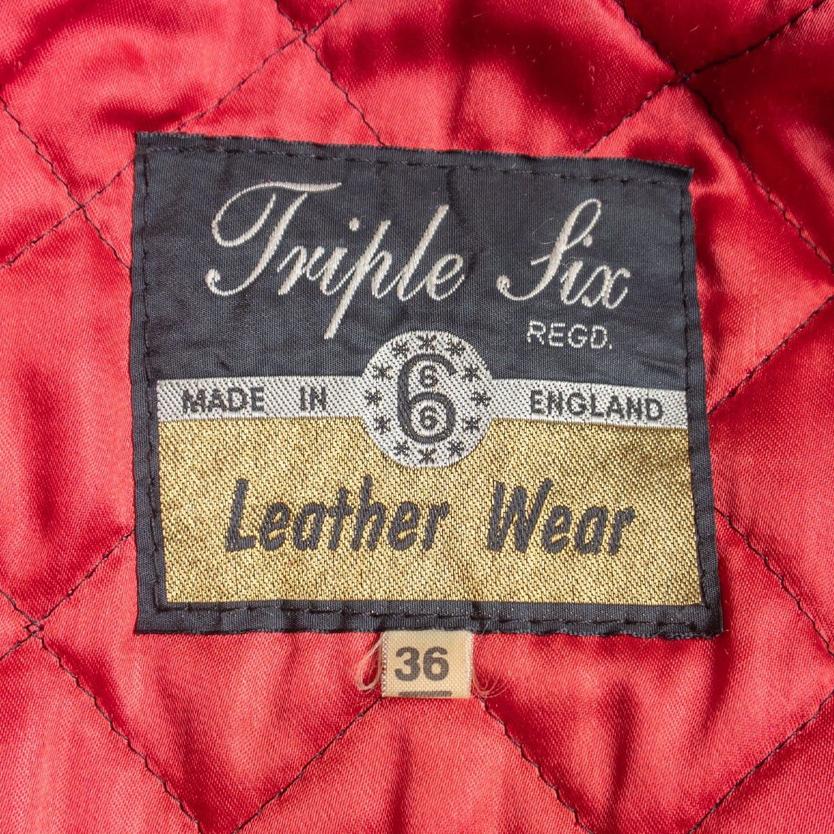 Vintage 666 triple six Steerhide Padded Motorcycle Jacket Size 36 Size US M / EU 48-50 / 2 - 6 Thumbnail