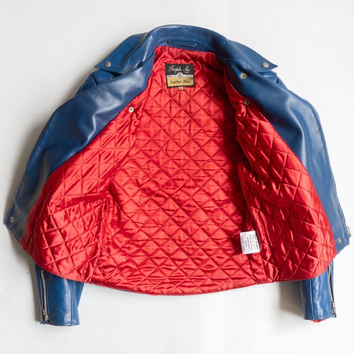 Vintage 666 triple six Steerhide Padded Motorcycle Jacket Size 36 Size US M / EU 48-50 / 2 - 3 Thumbnail
