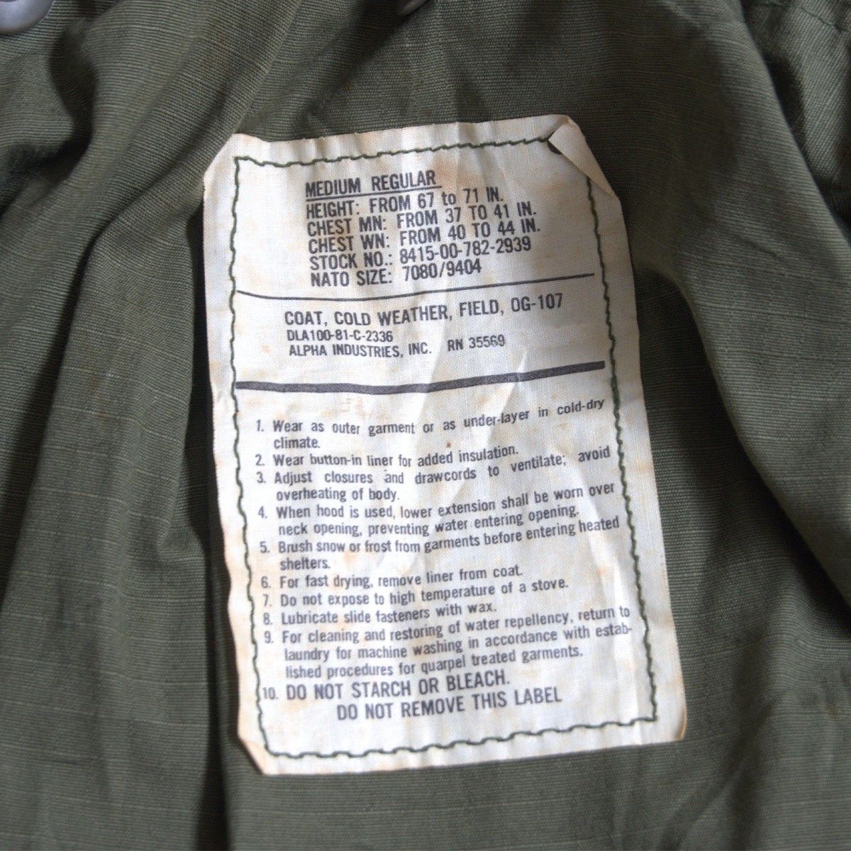 Vintage US ARMY M-65 3rd Field Jacket Size MEDIUM-REGULAR Size US M / EU 48-50 / 2 - 10 Thumbnail