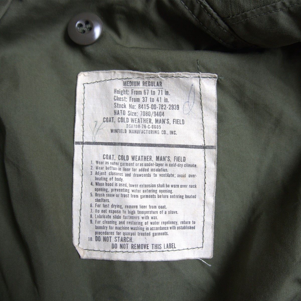 Vintage US ARMY M-65 3rd Field Jacket Size MEDIUM-REGULAR Size US M / EU 48-50 / 2 - 7 Thumbnail