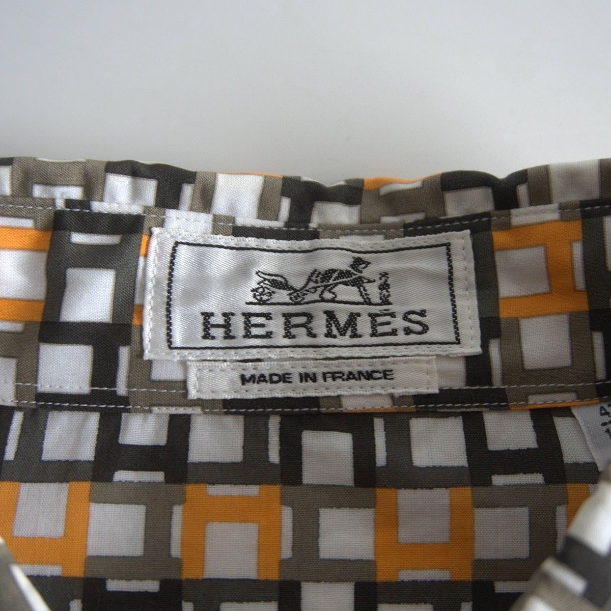 Hermes Hermes H Monogram Cotton Shirt Size 42 Size US XS / EU 42 / 0 - 3 Thumbnail