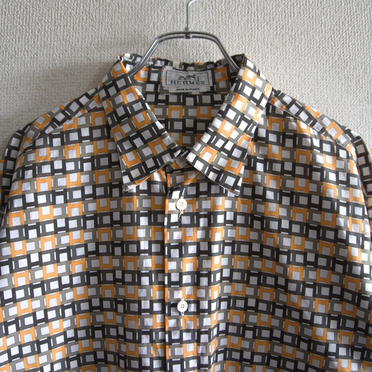 Hermes Hermes H Monogram Cotton Shirt Size 42 Size US XS / EU 42 / 0 - 4 Thumbnail