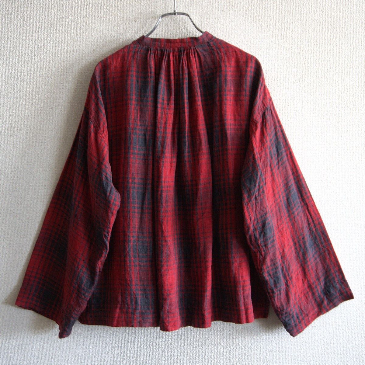 Vintage 45R Linen Buffalo Check Blouse Size 0 Size US XXL / EU 58 / 5 - 2 Thumbnail