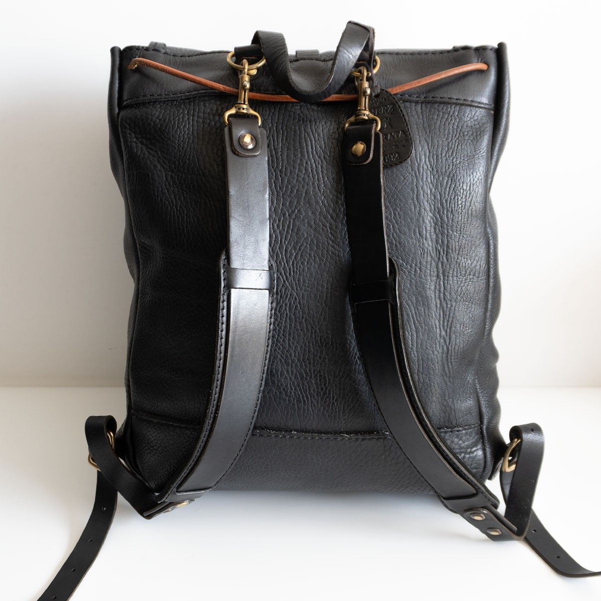 Vintage HERZ All leather backpack Black Size ONE SIZE - 3 Thumbnail