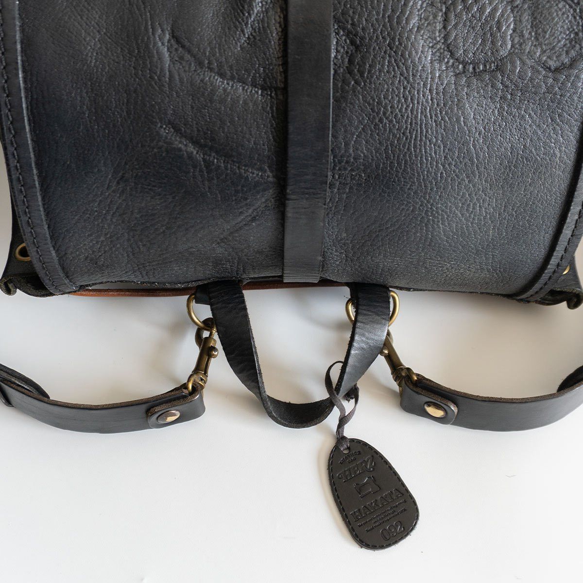 Vintage HERZ All leather backpack Black Size ONE SIZE - 4 Thumbnail