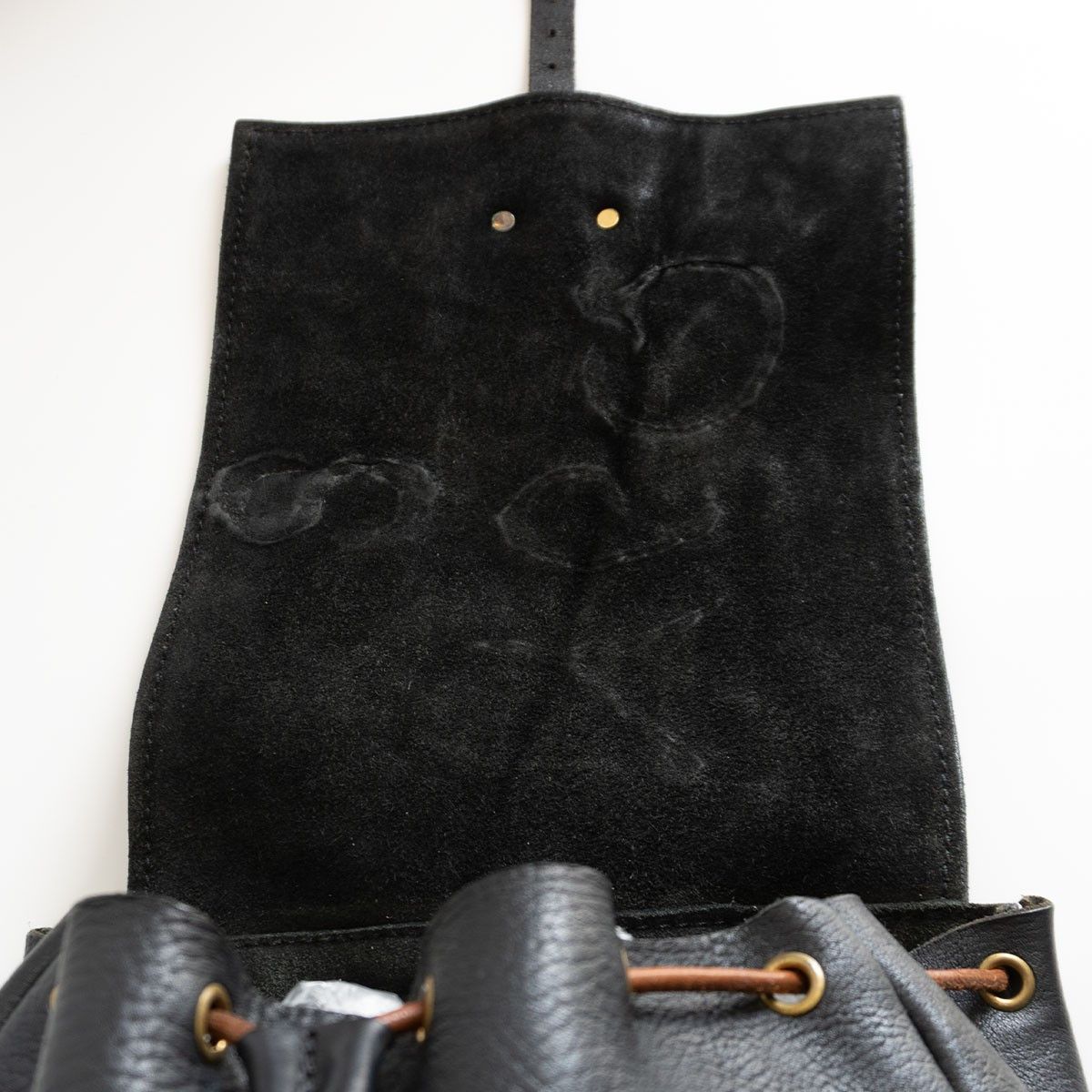 Vintage HERZ All leather backpack Black Size ONE SIZE - 7 Thumbnail