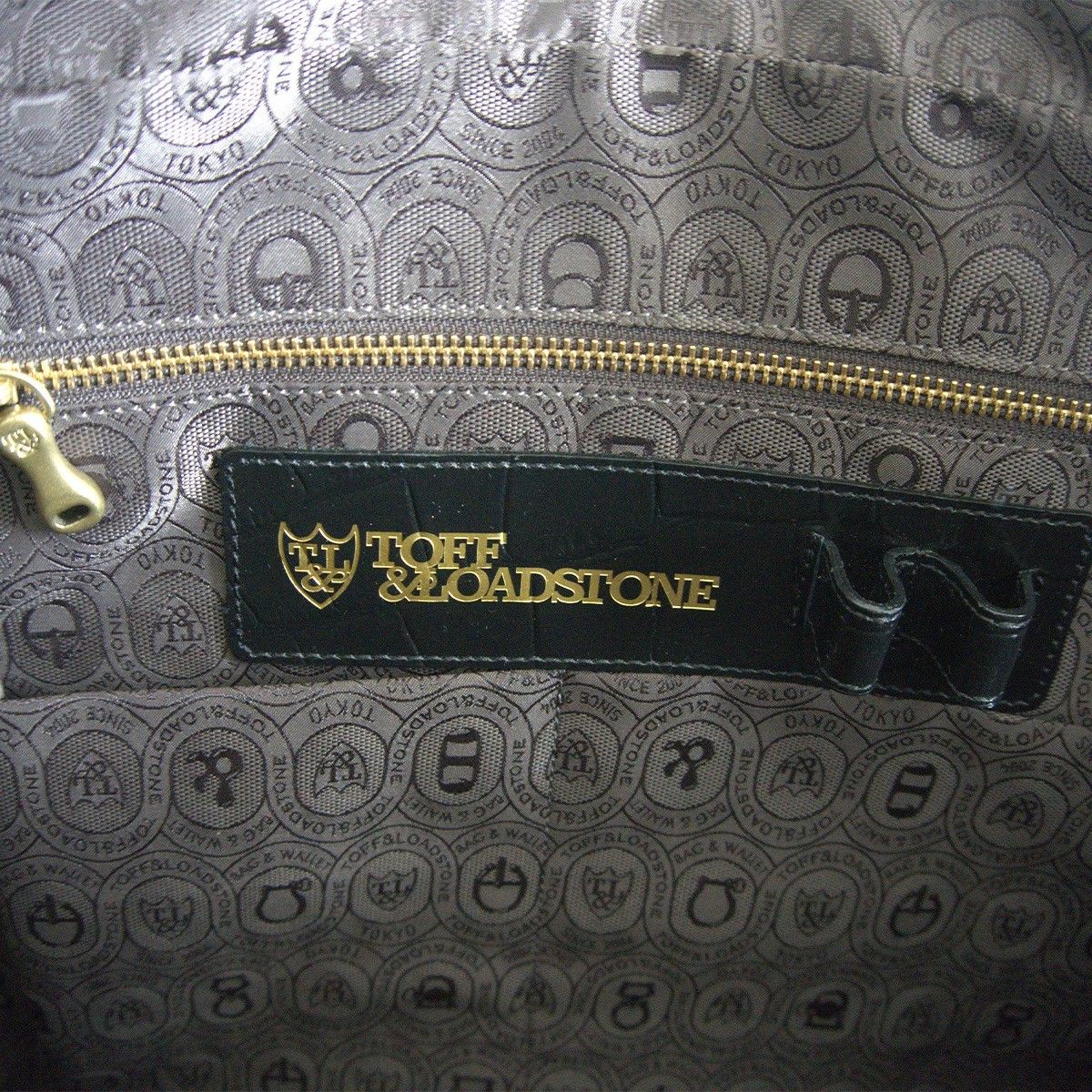 Vintage TOFF&LOADSTONE Embossed Croco Briefcase Bag Black Size ONE SIZE - 8 Thumbnail