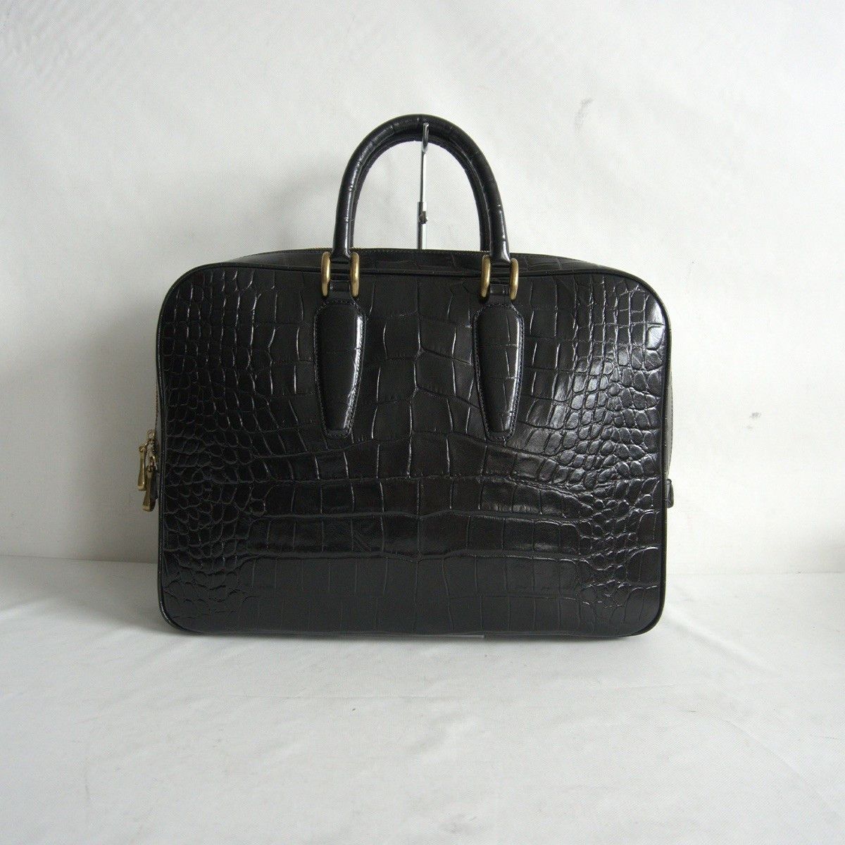 Vintage TOFF&LOADSTONE Embossed Croco Briefcase Bag Black Size ONE SIZE - 2 Thumbnail