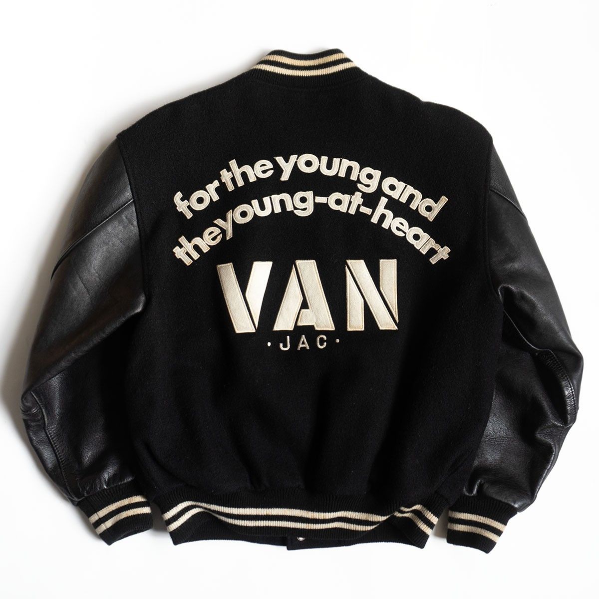 Vintage VAN JAC Leather-sleeved varsity jacket Size M Size US M / EU 48-50 / 2 - 2 Thumbnail