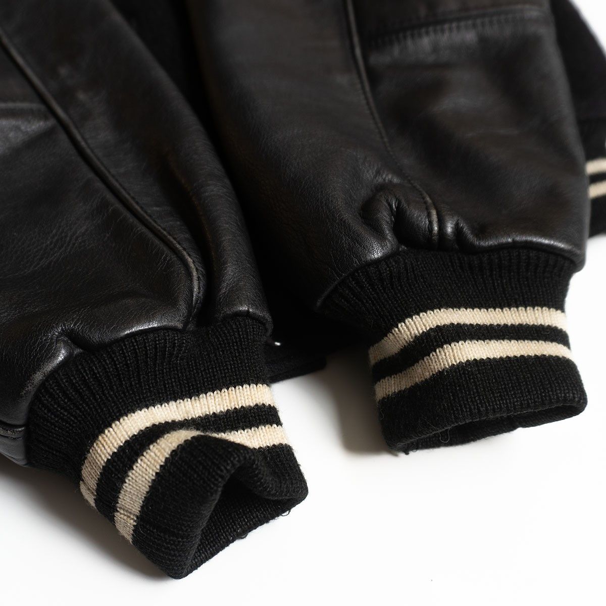 Vintage VAN JAC Leather-sleeved varsity jacket Size M Size US M / EU 48-50 / 2 - 4 Thumbnail
