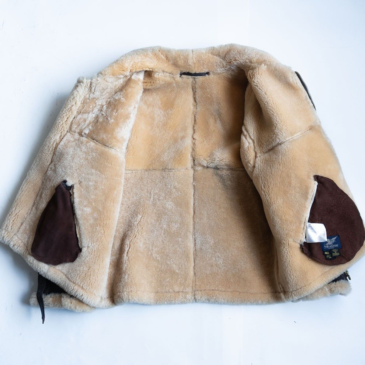 Willis & Geiger Willis & Geiger RAF Shearling Bomber Jacket Size 40 Size US XXS / EU 40 - 3 Thumbnail