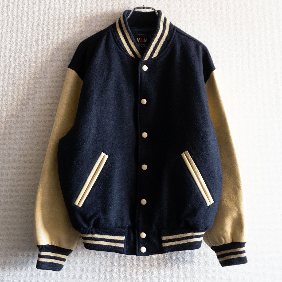 Vintage VAN JAC Leather-sleeved varsity jacket Size M Size US M / EU 48-50 / 2 - 2 Thumbnail