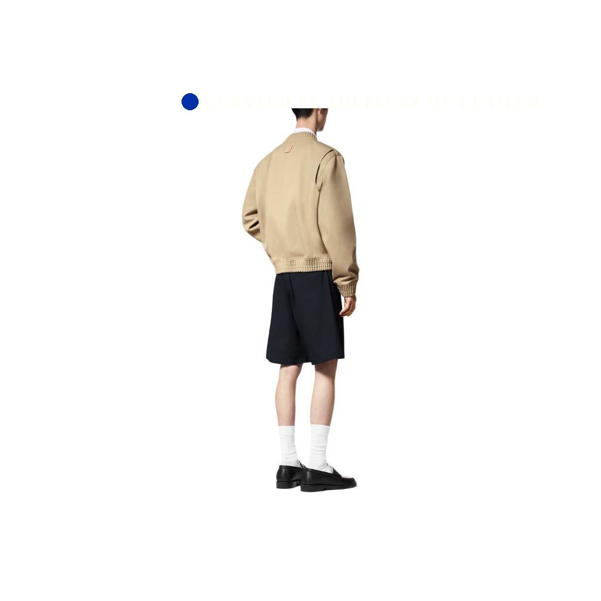 Louis Vuitton Beige Embroidered Logo Bomber Jacket Size US M / EU 48-50 / 2 - 15 Thumbnail