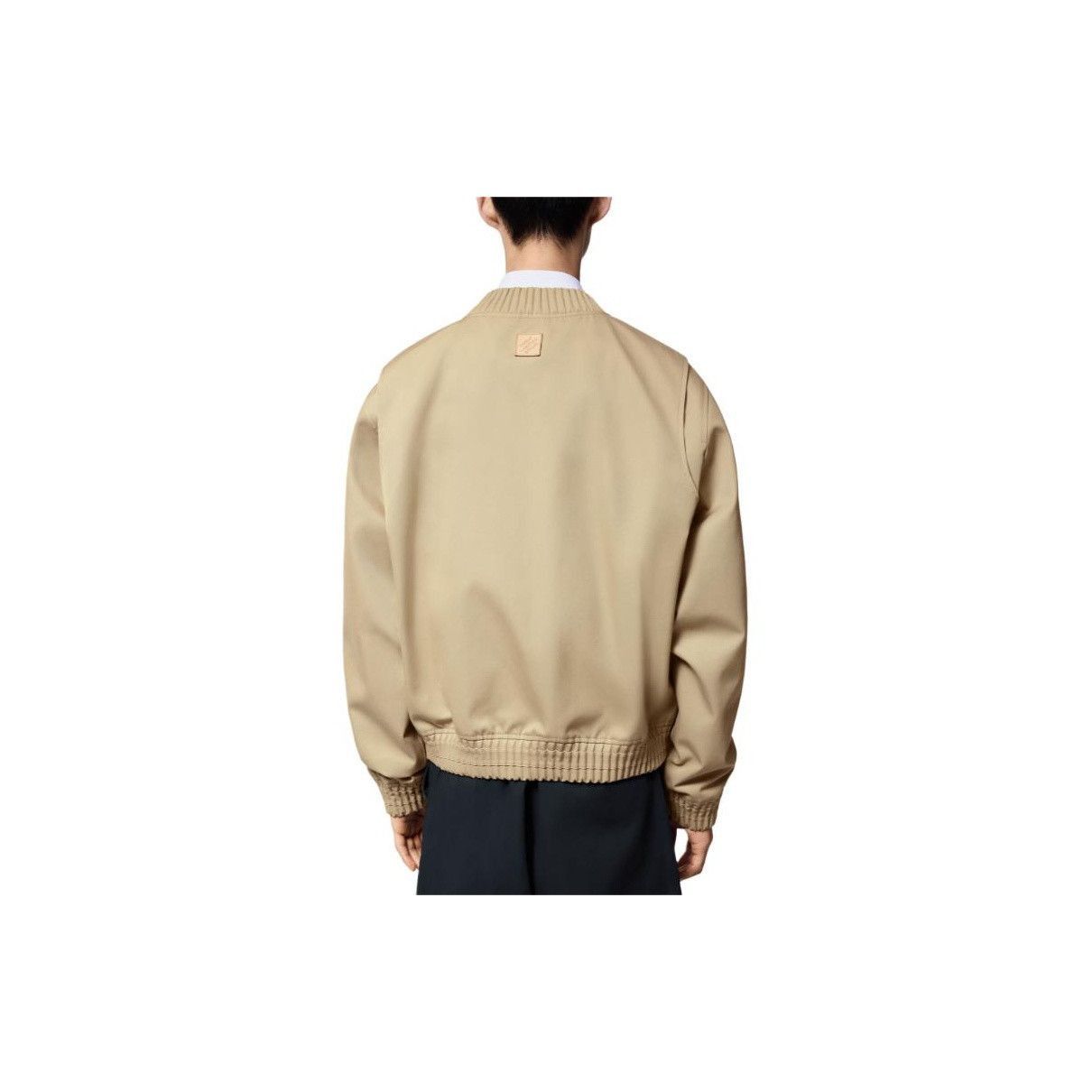 Louis Vuitton Beige Embroidered Logo Bomber Jacket Size US M / EU 48-50 / 2 - 14 Thumbnail