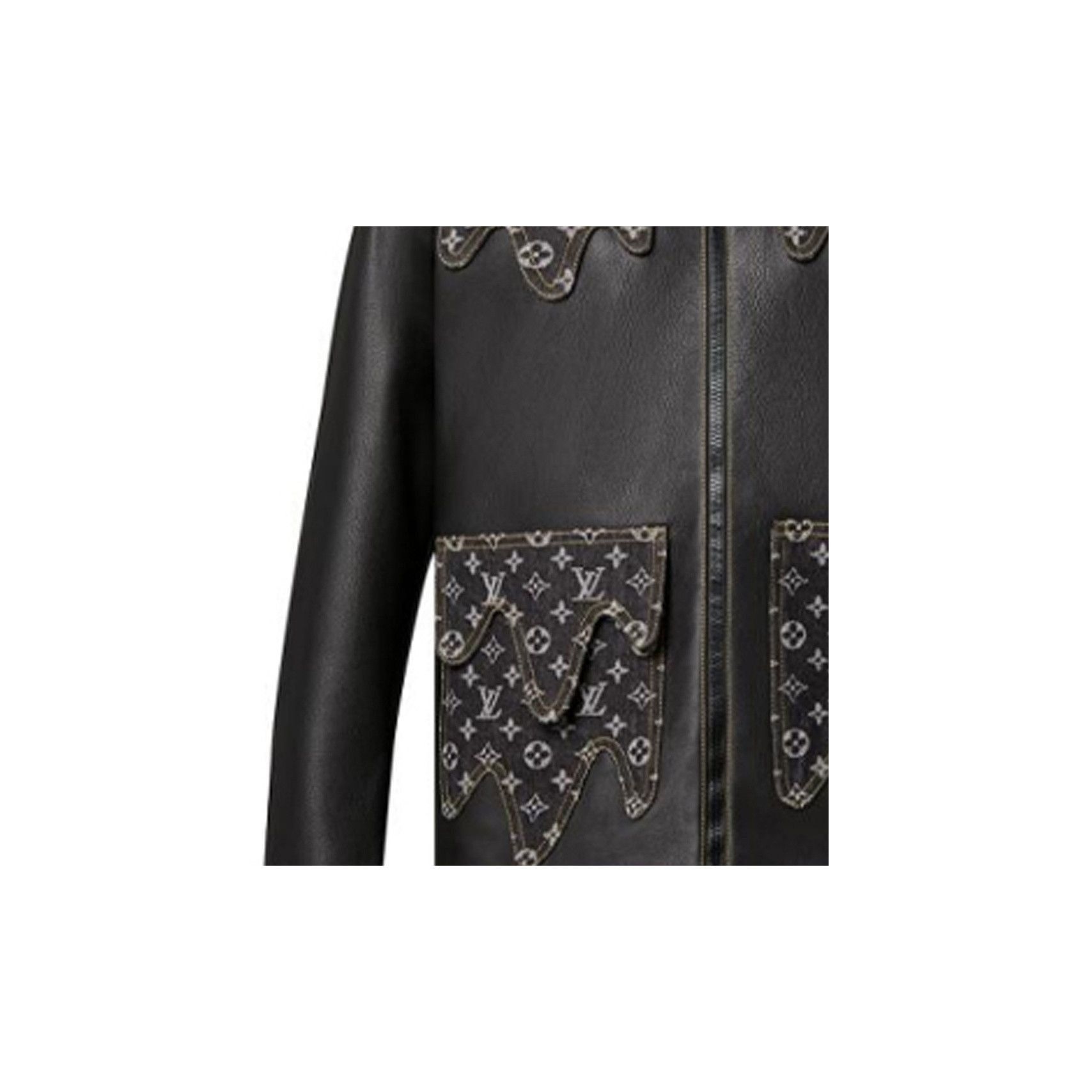 Louis Vuitton Monogram Leather Jacket in Black Size US S / EU 44-46 / 1 - 13 Thumbnail