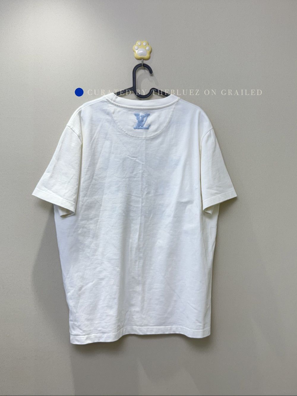 Louis Vuitton Embroidered Logo White T-Shirt in Size XL Size US XL / EU 56 / 4 - 2 Thumbnail