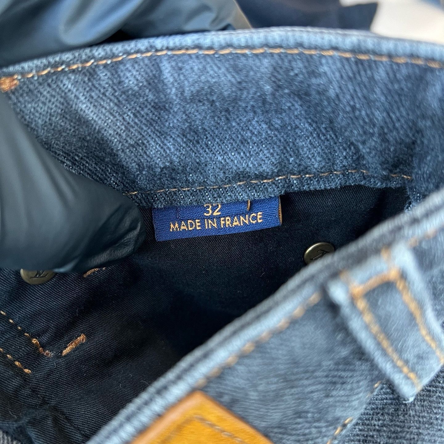 Louis Vuitton Black Monogram Denim Jeans in Size 32 Size US 32 / EU 48 - 8 Thumbnail