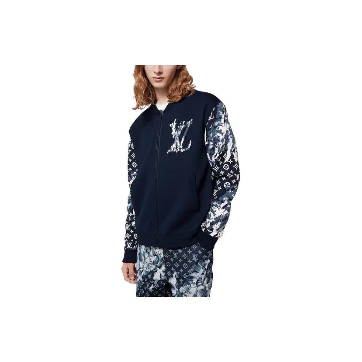 Louis Vuitton Stylish Monogram Bomber Jacket in Blue Size US S / EU 44-46 / 1 - 8 Thumbnail