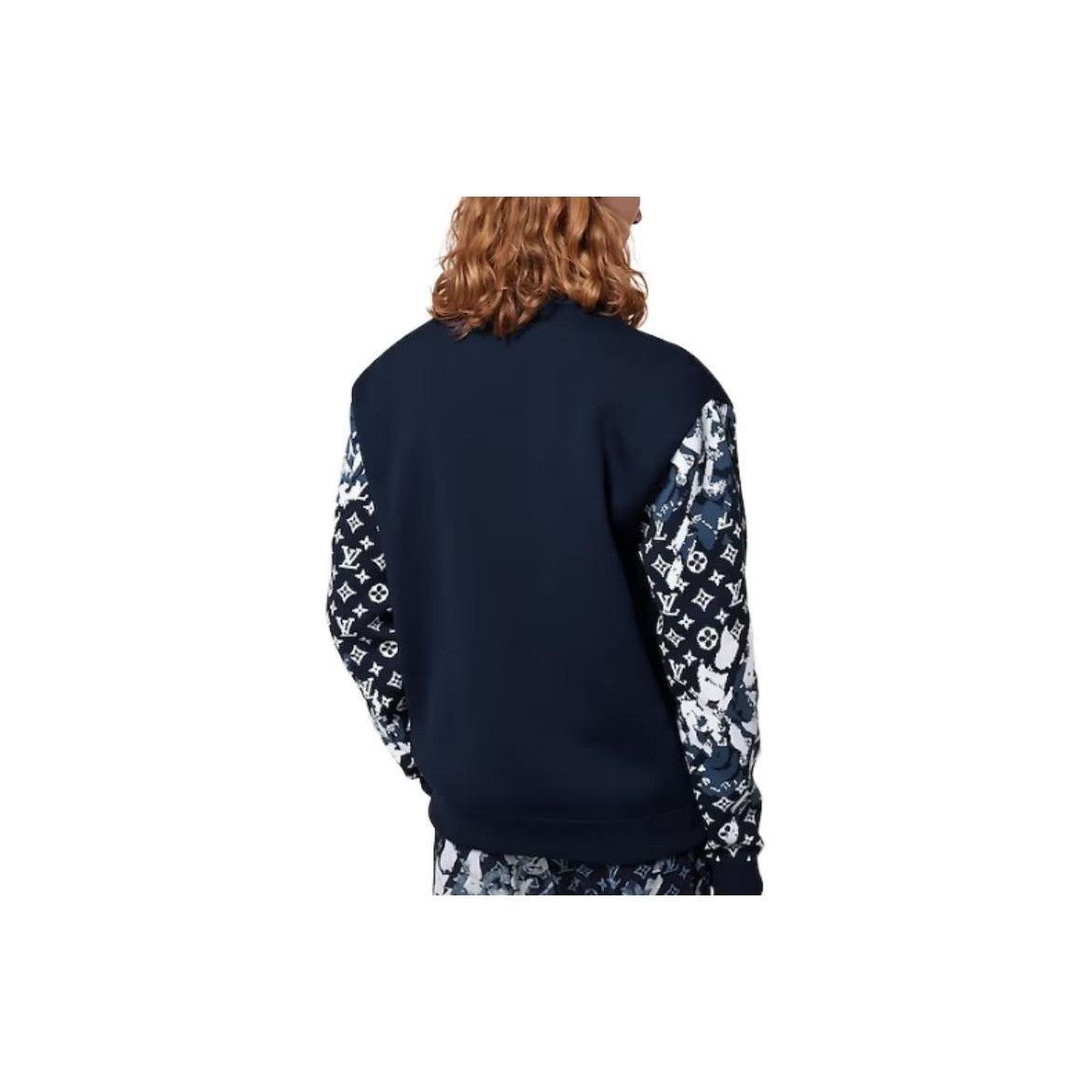 Louis Vuitton Stylish Monogram Bomber Jacket in Blue Size US S / EU 44-46 / 1 - 9 Thumbnail