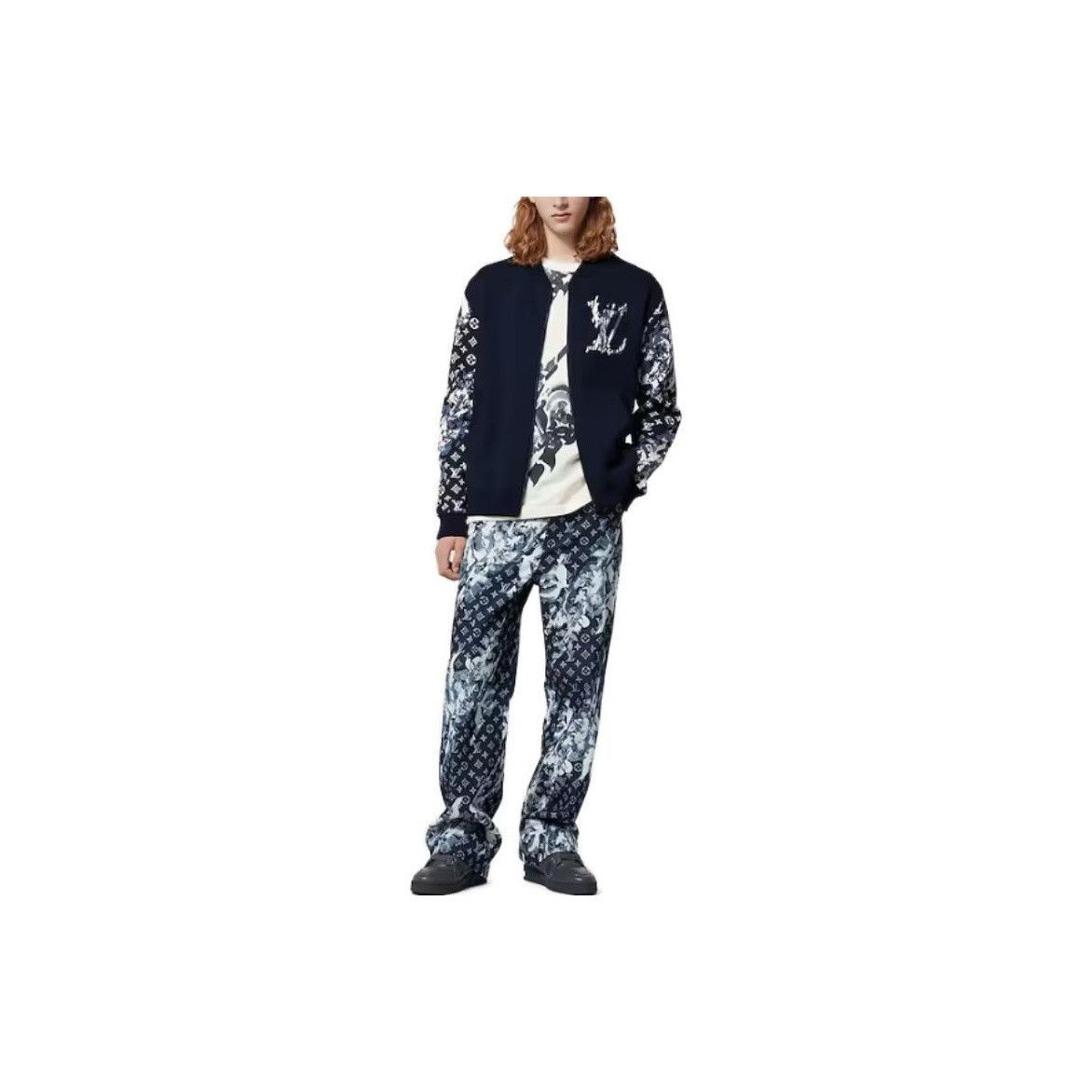 Louis Vuitton Stylish Monogram Bomber Jacket in Blue Size US S / EU 44-46 / 1 - 6 Thumbnail