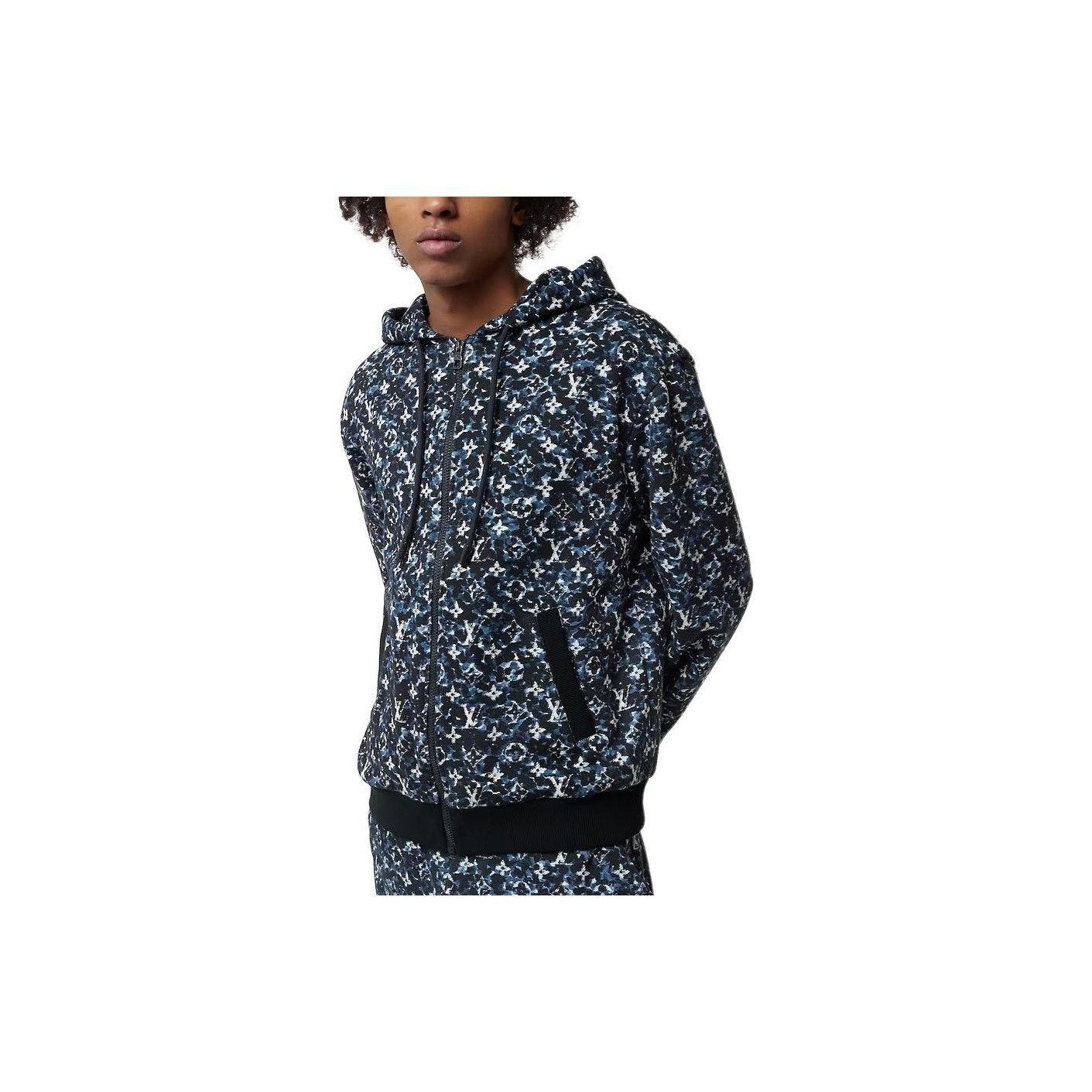 Louis Vuitton Monogram Zip Hoodie in Blue Size US S / EU 44-46 / 1 - 7 Thumbnail