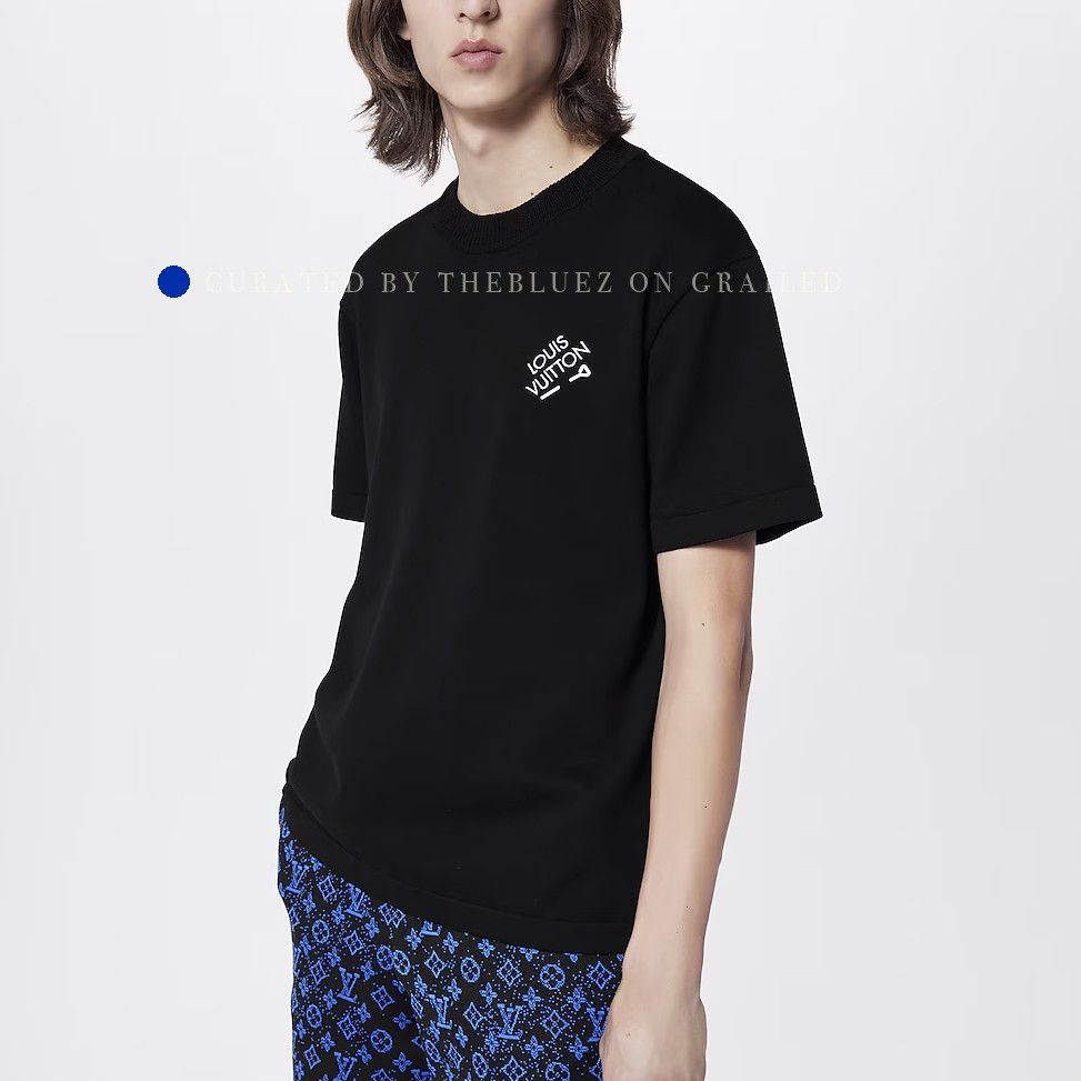 Louis Vuitton Logo Embroidery Black T-Shirt Size US L / EU 52-54 / 3 - 5 Thumbnail