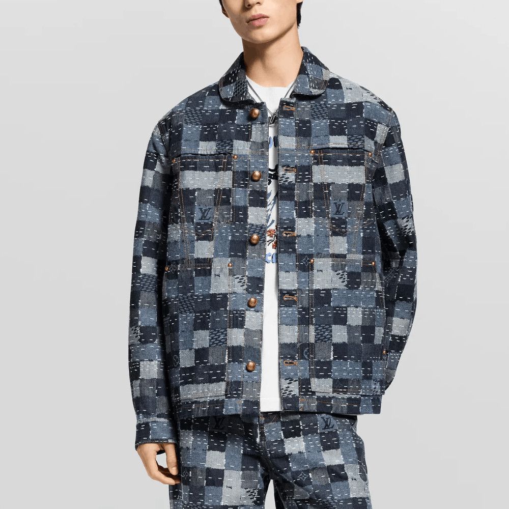 Louis Vuitton Sashiko Damier Jacket in Blue, Size M Size US M / EU 48-50 / 2 - 6 Thumbnail
