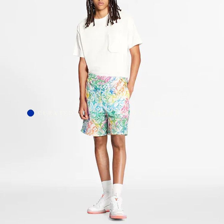 Louis Vuitton Watercolor Monogram Print Shorts Size US 32 / EU 48 - 2 Thumbnail