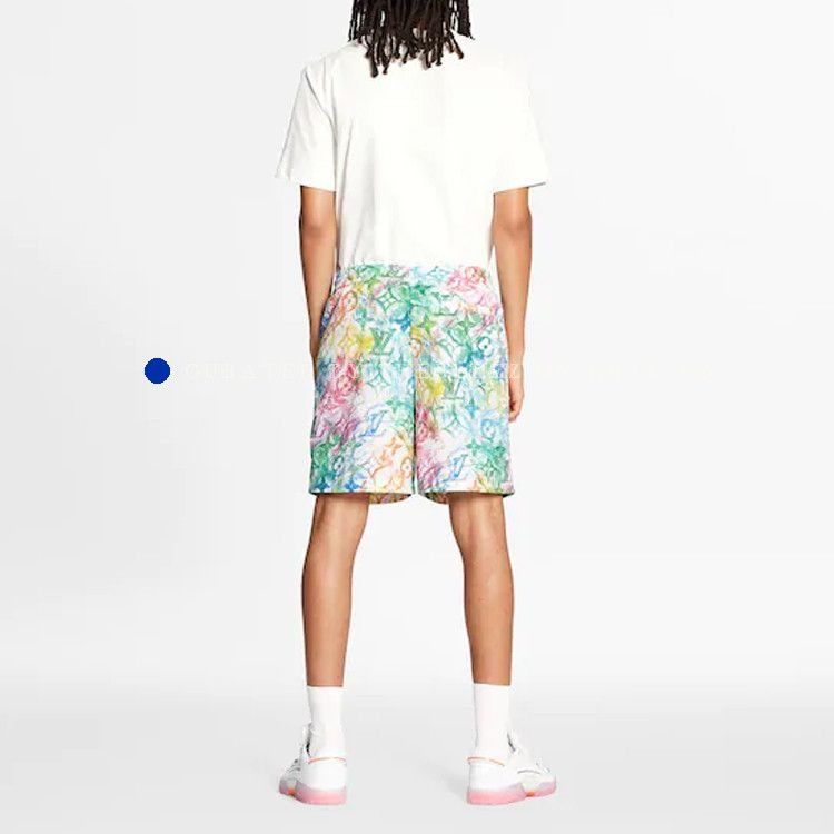 Louis Vuitton Watercolor Monogram Print Shorts Size US 32 / EU 48 - 3 Thumbnail