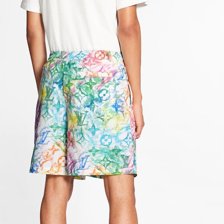 Louis Vuitton Watercolor Monogram Print Shorts Size US 32 / EU 48 - 4 Thumbnail