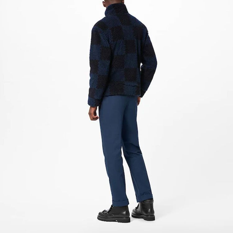 Louis Vuitton Check Fleece Jacket in Blue Size US L / EU 52-54 / 3 - 8 Thumbnail