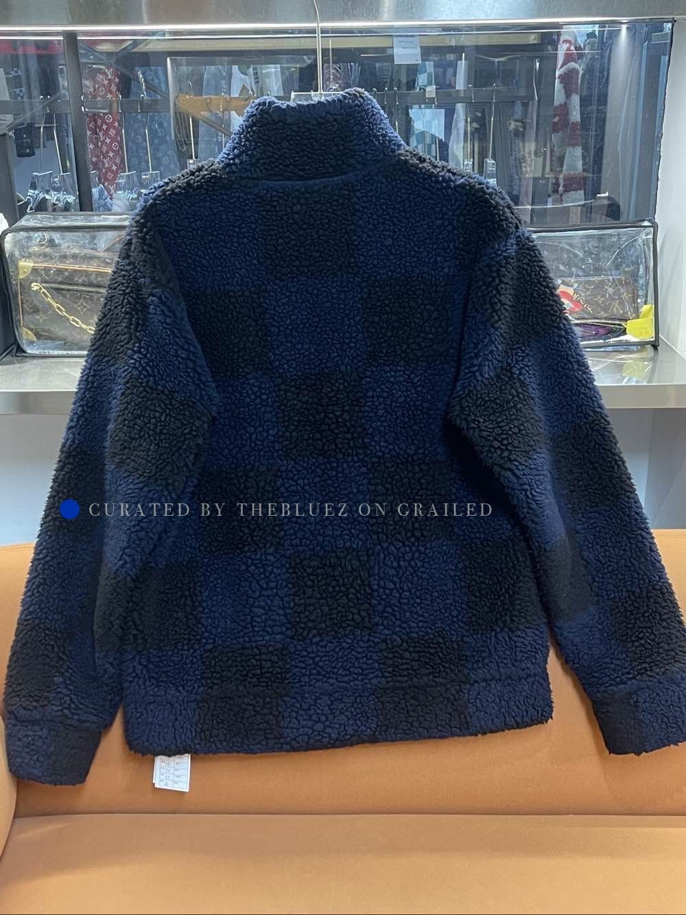 Louis Vuitton Check Fleece Jacket in Blue Size US L / EU 52-54 / 3 - 2 Thumbnail