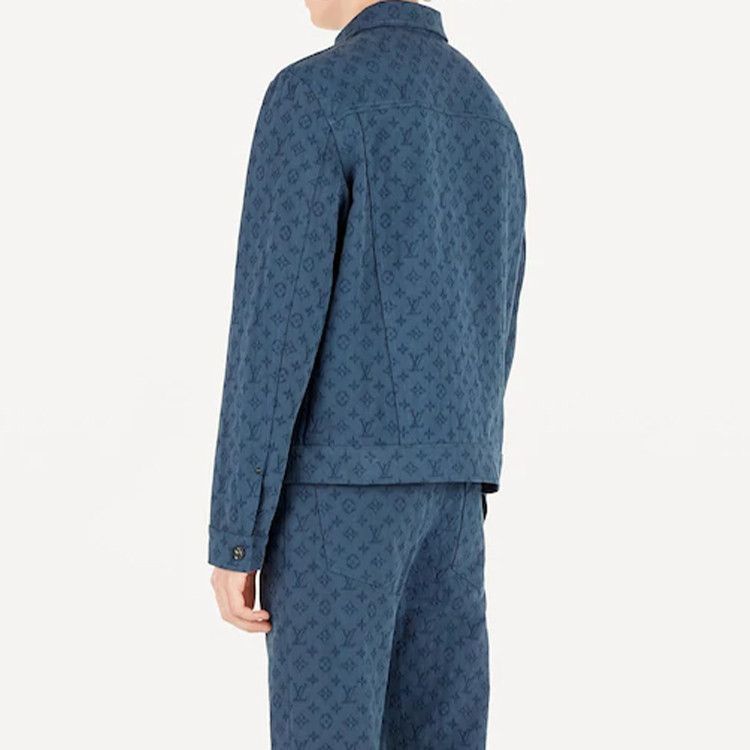 Louis Vuitton Monogram Denim Jacket in Blue Size US M / EU 48-50 / 2 - 9 Thumbnail
